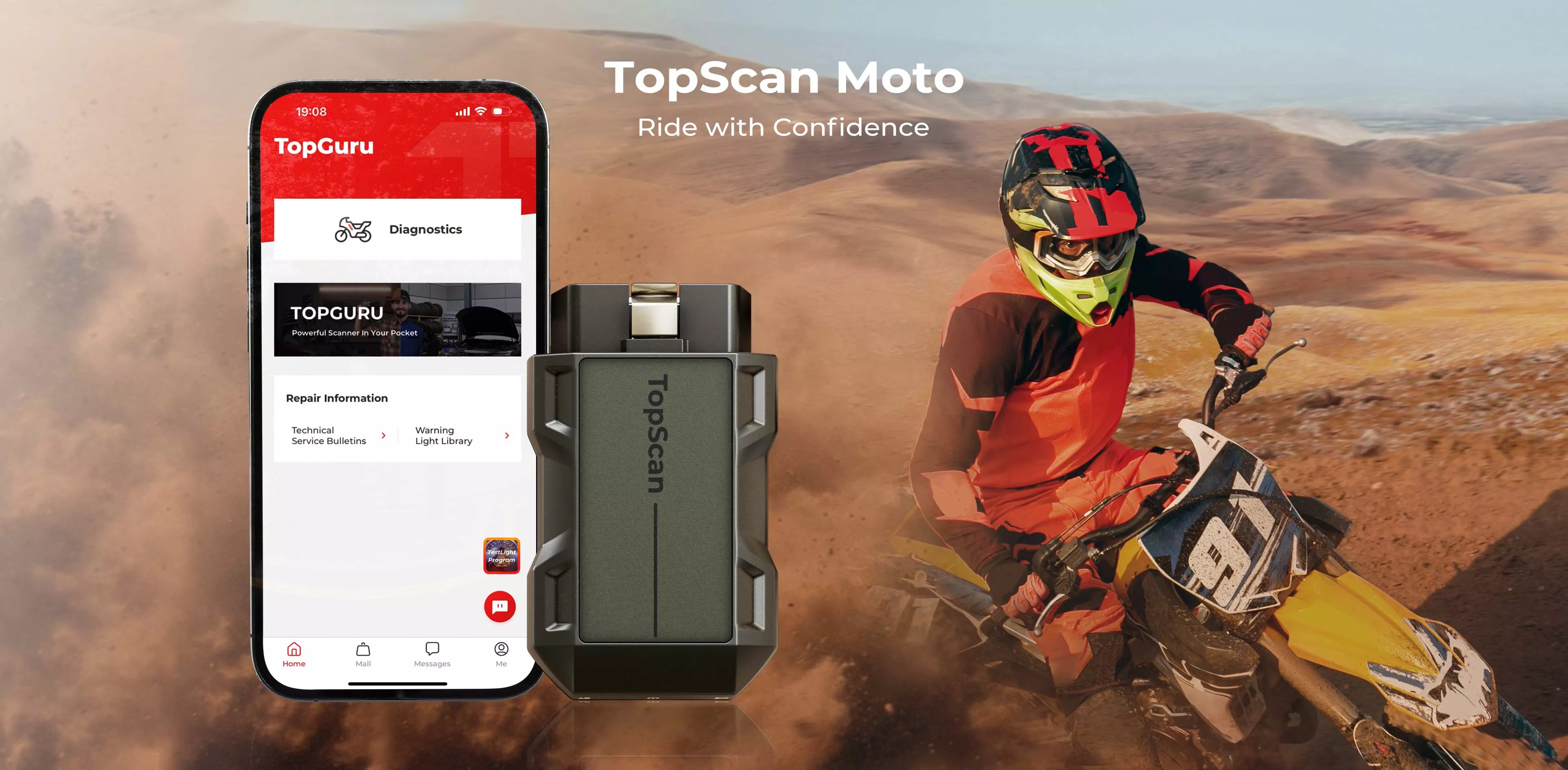 TOPDON TopScan Moto Smartphone Diagnostic Tool