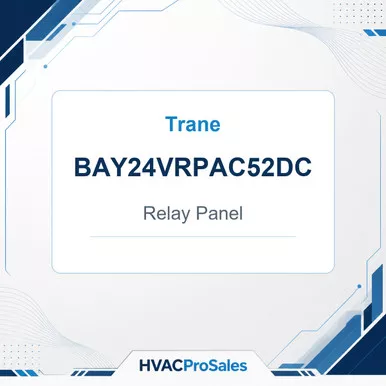 Trane BAY24VRPAC52DC Relay Panel