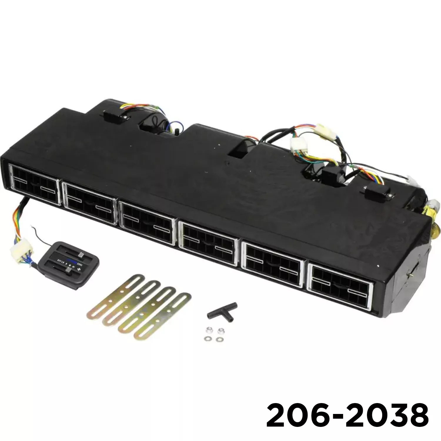 Under Dash UnitLarge 6 Outlet Black W/Controls 24V