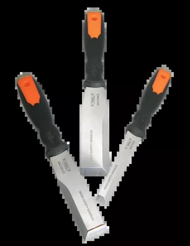 VIM Tools SSC100 3-Piece Stainless Dual-Bevel Striking Scraper Set