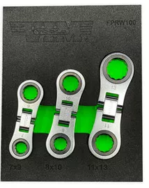 VMFPRW100 3 Piece Nano Flex Ratcheting Wrench Set