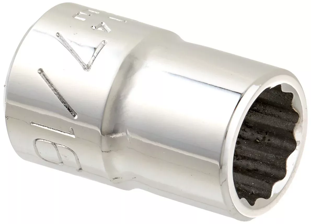 Wright Tool 3114 3/8″ Drive 12 Point Standard Socket, 7/16″ (3114WR)