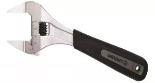 Wright Tool 8" Adjustable Wrench, Extra Wide Capacity Slim Jaws, Ultimate Grip, Chrome