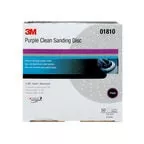 (X)3M 01810 6″ P500C Hookit Purple Clean Sanding Discs 50/Box
